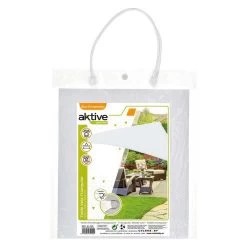 Aktive Garden Store D'ombrage Triangulaire Blanc 7 Aktive Garden Store D'ombrage Triangulaire Blanc -Camping En Plein Air aktive garden store dombrage triangulaire blanc 3
