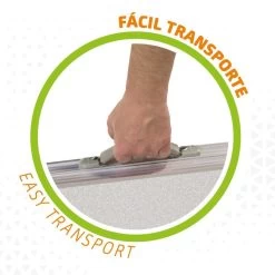 AKTIVE - Table Pliante Avec 2 Tabourets Et Poignée De Transpor, Gris 6 AKTIVE - Table Pliante Avec 2 Tabourets Et Poignée De Transpor, Gris -Camping En Plein Air aktive table pliante avec 2 tabourets et poignee de transpor gris 2