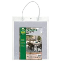 Auvent Triangulaire En Polyester Aktive Garden Coloris Blanc -Camping En Plein Air auvent triangulaire en polyester aktive garden coloris blanc 3
