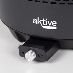 Barbecue Rond Noir Sans Fumée 2 En 1 Ø34 Cm Aktive -Camping En Plein Air barbecue rond noir sans fumee 2 en 1 o34 cm aktive 4