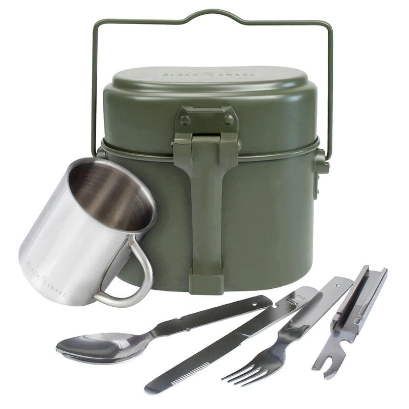 Batterie De Cuisine, Couverts De Camping & Tasse Thermique | Aluminium & Inox 1 Batterie De Cuisine, Couverts De Camping & Tasse Thermique | Aluminium & Inox