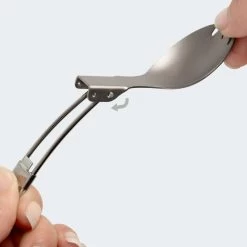 Batterie De Cuisine De Camping Set | Casseroles + Fourchette/Cuillère | Titane -Camping En Plein Air batterie de cuisine de camping set casseroles fourchettecuillere titane 4