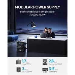 BLUETTI AC300+B300 Générateur Électrique 3072Wh,LiFePO4 Pour Panne De Courant -Camping En Plein Air bluetti ac300b300 generateur electrique 3072whlifepo4 pour panne de courant 3