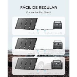 BLUETTI Panneau Solaire MP200 Pour Camping, Jardin, Voyage -Camping En Plein Air bluetti panneau solaire mp200 pour camping jardin voyage 2