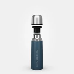 Quechua Bouteille Isotherme Inox 0,4L Avec Gobelet Pour La Randonnée - Bleu -Camping En Plein Air bouteille isotherme inox 04l avec gobelet pour la randonnee bleu 7
