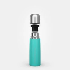 Quechua Bouteille Isotherme Inox 0,4L Avec Gobelet Pour La Randonnée - Turquoise 17 Quechua Bouteille Isotherme Inox 0,4L Avec Gobelet Pour La Randonnée - Turquoise -Camping En Plein Air bouteille isotherme inox 04l avec gobelet pour la randonnee turquoise 7