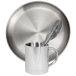 Camping Assiette Plate, Couverts Et Tasse Isotherme Set | Acier Inoxydable