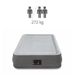 Intex Comfort-Plush 'Queen' - Lit Gonflable - 203x152x33cm - Compris Les Accessoires -Camping En Plein Air comfort plush queen lit gonflable 203x152x33cm compris les accessoires 2