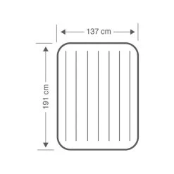 Intex Comfort-Plush 'Queen' - Lit Gonflable - 203x152x33cm - Compris Les Accessoires -Camping En Plein Air comfort plush queen lit gonflable 203x152x33cm compris les accessoires 3