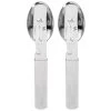 Couverts Camping Inox | Couteau, Cuillère, Fourchette, Ouvre-boîte | 2 Personnes