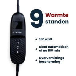 Couverture Électrique Luvego Avec Polaire/Sherpa - Brun Foncé -Camping En Plein Air couverture electrique luvego avec polairesherpa brun fonce 3