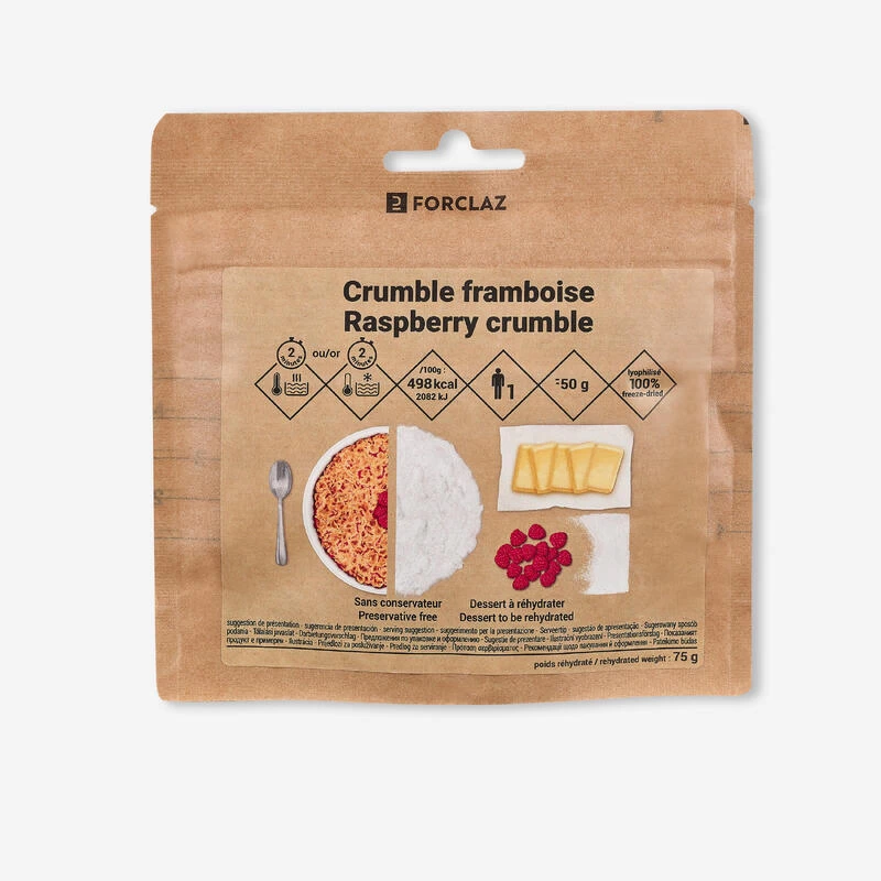 Dessert Lyophilisé - Crumble Framboise - 50 G 1 Dessert Lyophilisé - Crumble Framboise - 50 G