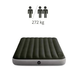 Intex Downy Full Airbed - Lit Gonflable - 191x137x25cm - Avec Accessoires -Camping En Plein Air downy full airbed lit gonflable 191x137x25cm avec accessoires 2