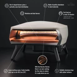 Four à Pizza WITT ETNA Modèle Rotante - Gris FR -Camping En Plein Air four a pizza witt etna modele rotante gris fr 5