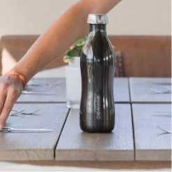 Gourde Earth Collection Simple Paroi Olive - 1200 Ml - Vert -Camping En Plein Air gourde earth collection simple paroi olive 1200 ml vert 4