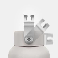 Quechua Gourde Inox 0,6L Avec Bouchon à Vis Pour La Randonnée - Blanc -Camping En Plein Air gourde inox 06l avec bouchon a vis pour la randonnee blanc 4