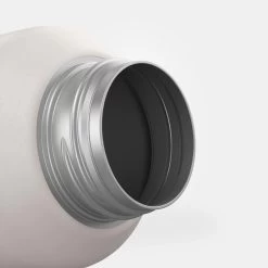 Quechua Gourde Inox 0,6L Avec Bouchon à Vis Pour La Randonnée - Blanc -Camping En Plein Air gourde inox 06l avec bouchon a vis pour la randonnee blanc 6