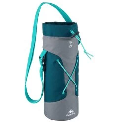 Quechua Housse Isotherme Pour Gourde Randonnée 1,2 à 1,5 Litre Gris/bleu -Camping En Plein Air housse isotherme pour gourde randonnee 12 a 15 litre grisbleu 3