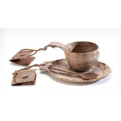 Kupilka Boîte-cadeau-Tasse, Cuillère Et Assiette-Original (Marron) -Camping En Plein Air kupilka boite cadeau tasse cuillere et assiette original marron 5