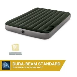 Matelas Gonflable - Intex Downy -2 Personnes - 152x203x25 Cm (BxLxH) -Camping En Plein Air matelas gonflable intex downy 2 personnes 152x203x25 cm bxlxh 3