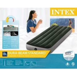 Matelas Gonflable - Intex Prestige Downy -1 Personne - 76x191x25 Cm (BxLxH) 9 Matelas Gonflable - Intex Prestige Downy -1 Personne - 76x191x25 Cm (BxLxH) -Camping En Plein Air matelas gonflable intex prestige downy 1 personne 76x191x25 cm bxlxh 4