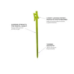 Nemo Equipment Airpin Tent Pegs - 4 Pièces -Camping En Plein Air nemo equipment airpin tent pegs 4 pieces 4