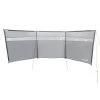 Paravent De Camping Bora - Brise-Vue - 4,5 X 1,4 M - Résistant Au Vent - Gris