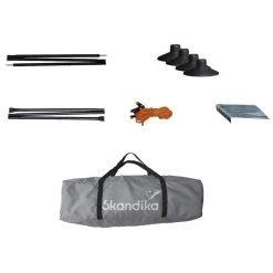 Paravent De Camping Bora - Brise-Vue - 4,5 X 1,4 M - Résistant Au Vent - Gris -Camping En Plein Air paravent de camping bora brise vue 45 x 14 m resistant au vent gris 6