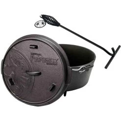 Petromax Dutch Oven FT6-6QT (avec Pieds) Et Levier De Couvercle -Camping En Plein Air petromax dutch oven ft6 6qt avec pieds et levier de couvercle 5