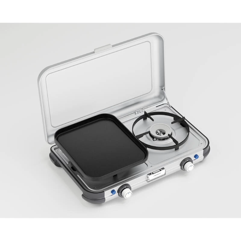 Campingaz Réchaud De Camping à Gaz 2 Feux Camp & Grill - Plancha, Grill Et Wok 2 Campingaz Réchaud De Camping à Gaz 2 Feux Camp & Grill - Plancha, Grill Et Wok – Image 2