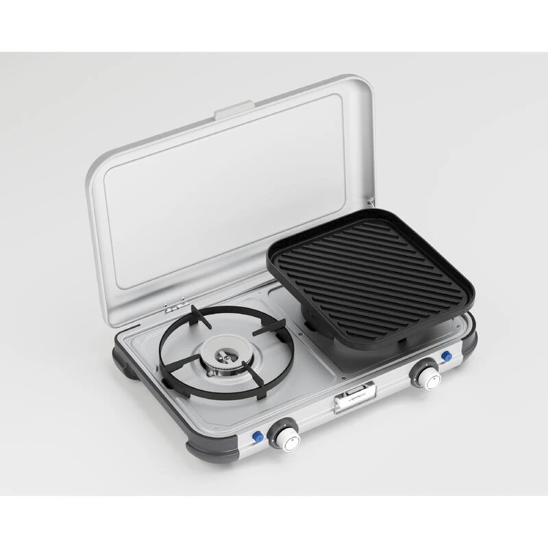 Campingaz Réchaud De Camping à Gaz 2 Feux Camp & Grill - Plancha, Grill Et Wok 3 Campingaz Réchaud De Camping à Gaz 2 Feux Camp & Grill - Plancha, Grill Et Wok – Image 3