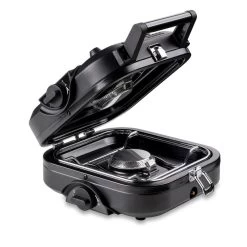 Kemper Réchaud De Camping à Gaz 2 Feux - Portable Et Pliable -Camping En Plein Air rechaud de camping a gaz 2 feux portable et pliable 1