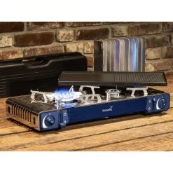 Set Réchaud à Gaz 2 Feux - Skandika Brann - Camping - Allumage Piezo - Mallette -Camping En Plein Air set rechaud a gaz 2 feux skandika brann camping allumage piezo mallette 5