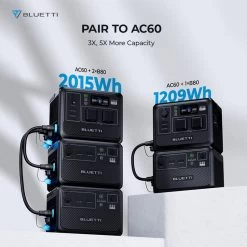 Station Électrique Portable BLUETTI AC60+B80+PV200,IP65 Générateur Solaire 12 Station Électrique Portable BLUETTI AC60+B80+PV200,IP65 Générateur Solaire -Camping En Plein Air station electrique portable bluetti ac60b80pv200ip65 generateur solaire 5