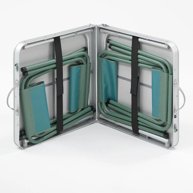 Quechua TABLE DE CAMPING PLIANTE - 4 TABOURETS - 4 À 6 PERSONNES 4 Quechua TABLE DE CAMPING PLIANTE - 4 TABOURETS - 4 À 6 PERSONNES – Image 4