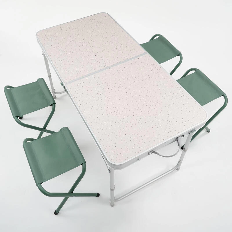 Quechua TABLE DE CAMPING PLIANTE - 4 TABOURETS - 4 À 6 PERSONNES 5 Quechua TABLE DE CAMPING PLIANTE - 4 TABOURETS - 4 À 6 PERSONNES – Image 5