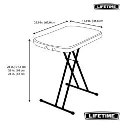 Table Individuelle Ajustable En Hauteur LIFETIME #80251 -Camping En Plein Air table individuelle ajustable en hauteur lifetime 80251 6