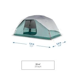 Quechua Tente à Arceaux De Camping - Arpenaz 6 ULTRAFRESH - 6 Personnes - -Camping En Plein Air tente a arceaux de camping arpenaz 6 ultrafresh 6 personnes 2