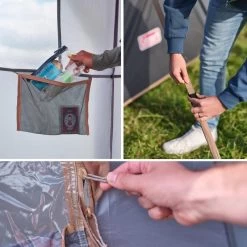 Tente Coleman 8 Personnes Octagon Gris -Camping En Plein Air tente coleman 8 personnes octagon gris 5