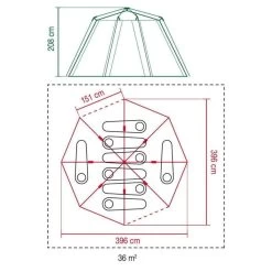 Tente Coleman Octagon Blackout 8 -Camping En Plein Air tente coleman octagon blackout 8 5