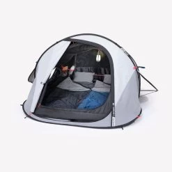 Quechua Tente De Camping - 2 SECONDS - 2 Places - Fresh & Black -Camping En Plein Air tente de camping 2 seconds 2 places fresh and black 3