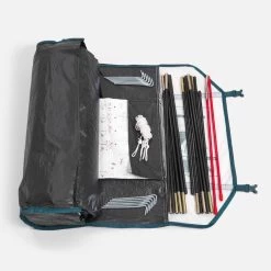 Quechua Tente De Camping - MH100 - 3 Places - Fresh & Black -Camping En Plein Air tente de camping mh100 3 places fresh and black 3