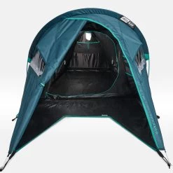 Quechua Tente De Camping - MH100 XL - 2 Places - Fresh & Black -Camping En Plein Air tente de camping mh100 xl 2 places fresh and black 5