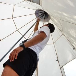 Tente De Camping Tipii - 6 Personnes - Hauteur 2,50m - Moustiquaire - Beige/Gris -Camping En Plein Air tente de camping tipii 6 personnes hauteur 250m moustiquaire beigegris 2