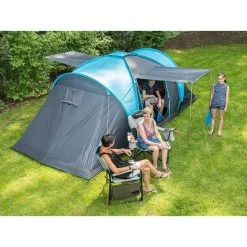 Camping En Plein Air -Camping En Plein Air tente dome hammerfest 4 sleeper protect sol cousu 4 pers 2 cabines noires 1