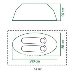 Coleman Tente Galiano Bleue - 2 Personnes -Camping En Plein Air tente galiano bleue 2 personnes 5