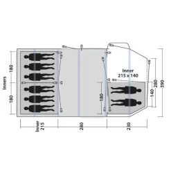 Tente Gonflable Outwell Knightdale 8PA -Camping En Plein Air tente gonflable outwell knightdale 8pa 2