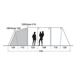 Tente Gonflable Outwell Knightdale 8PA -Camping En Plein Air tente gonflable outwell knightdale 8pa 3